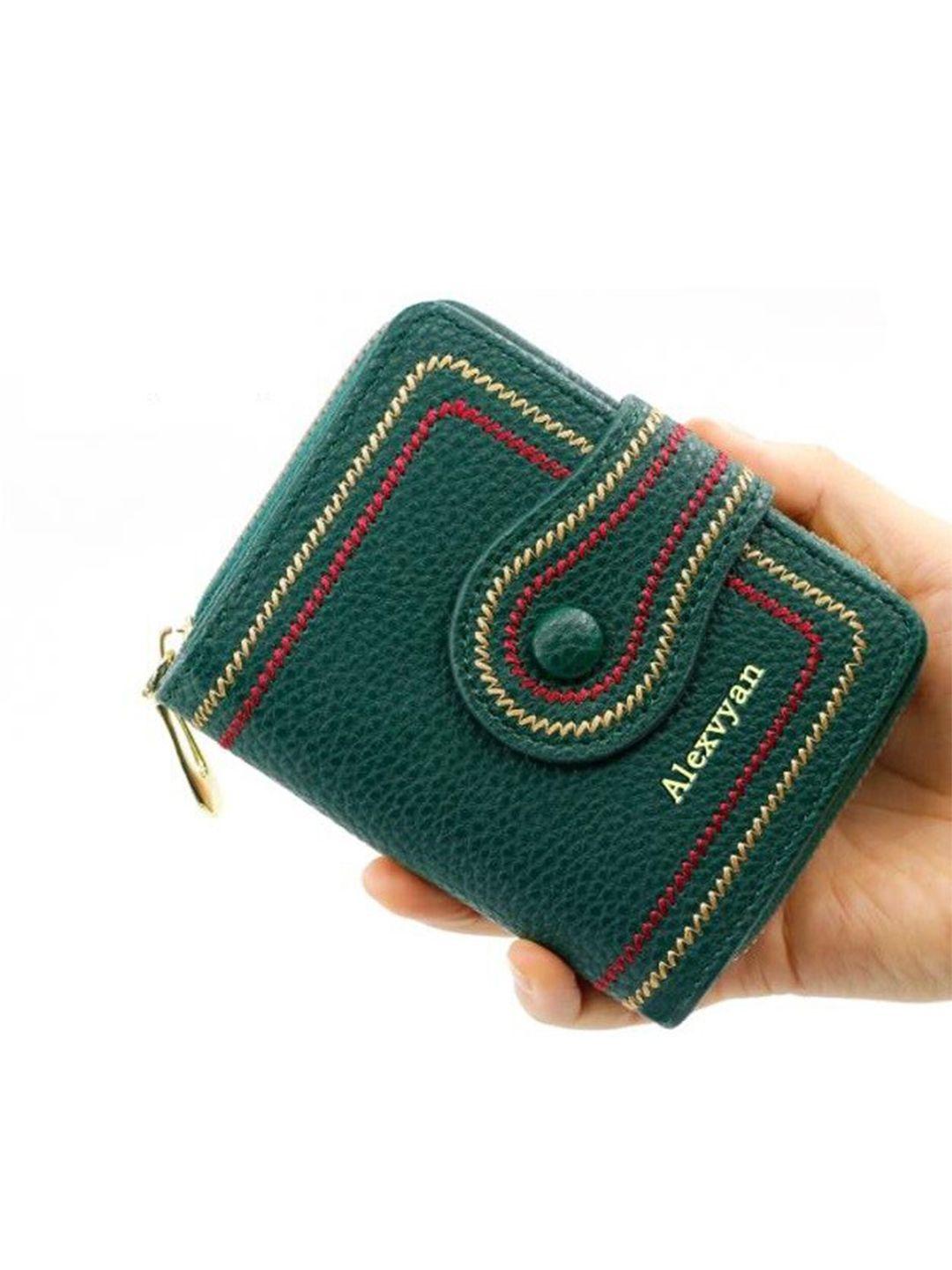 alexvyan women rfid bi-fold small two fold wallet