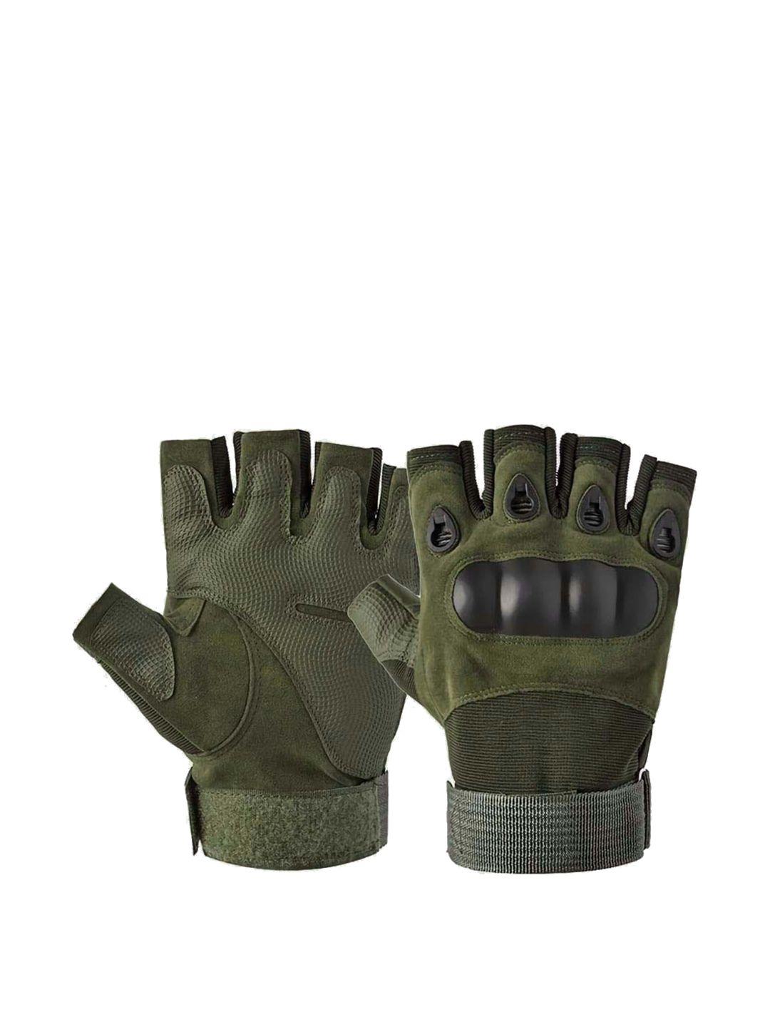 alexvyan men protective & breathable half finger gloves