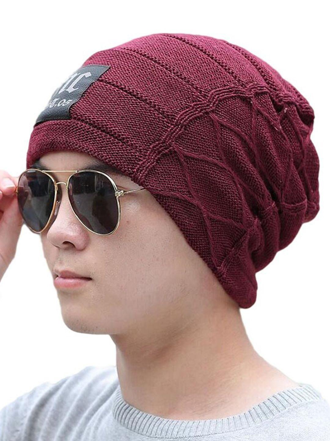 alexvyan men red beanie