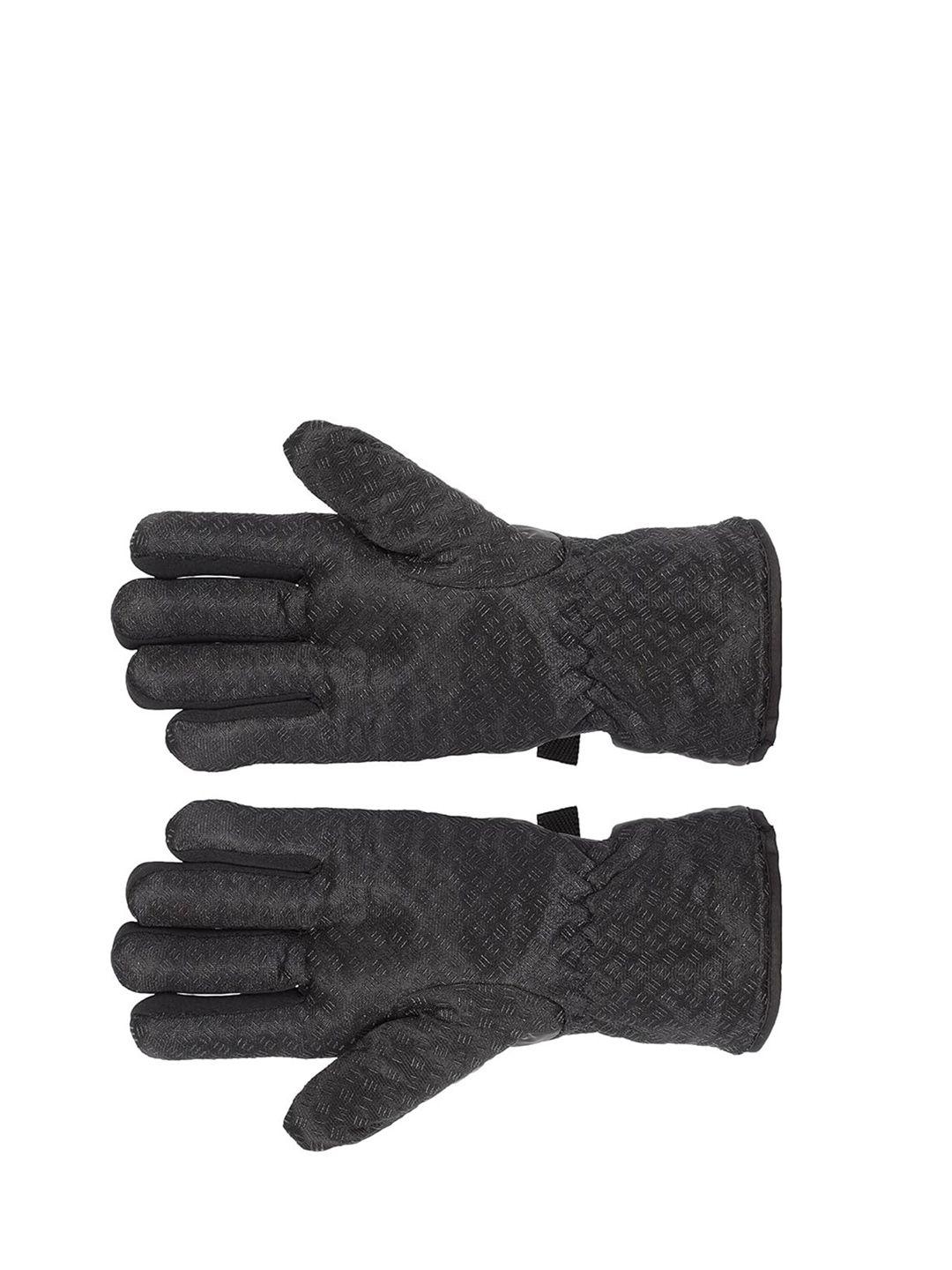 alexvyan men textured hand gloves