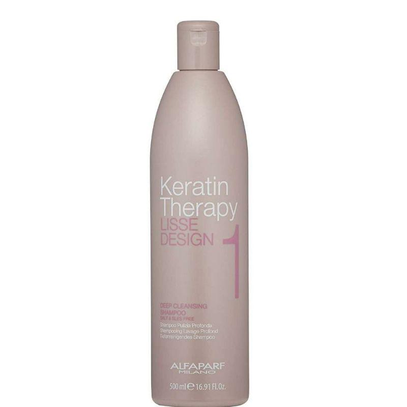 alfaparf milano lisse design keratin therapy deep cleansing shampoo
