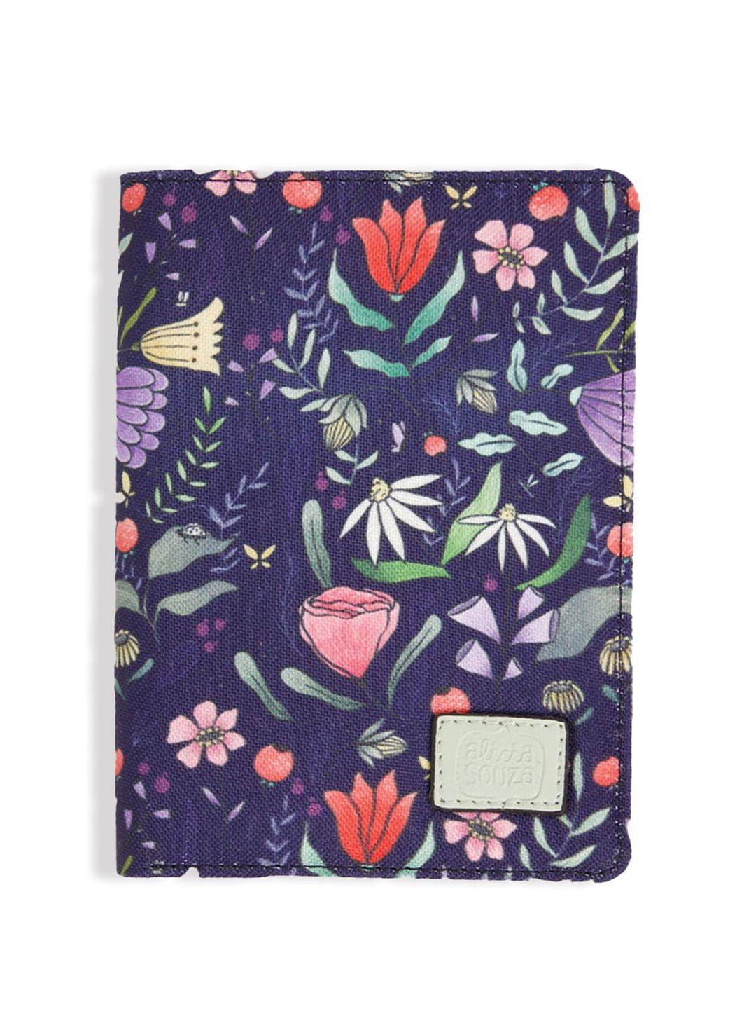 alicia souza women floral printed card holder