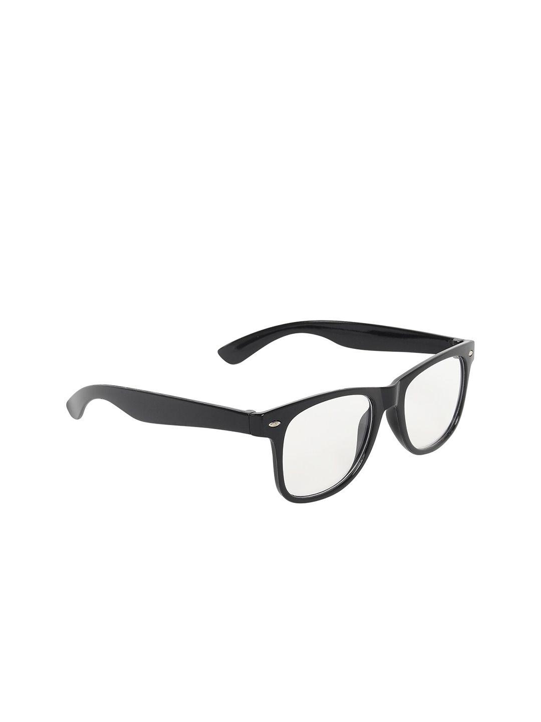 aligatorr unisex clear lens wayfarer sunglasses with uv protected lens