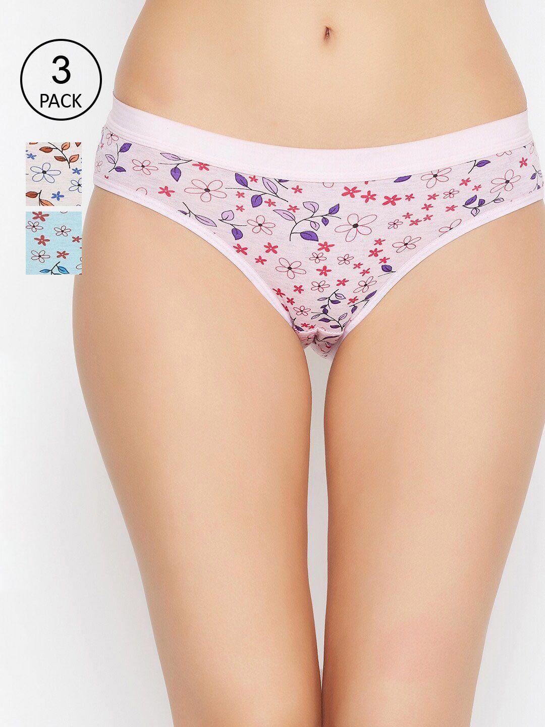 aliza pack of 3 women printed hipster briefs- aliza pack of 3 hipster briefs for women's