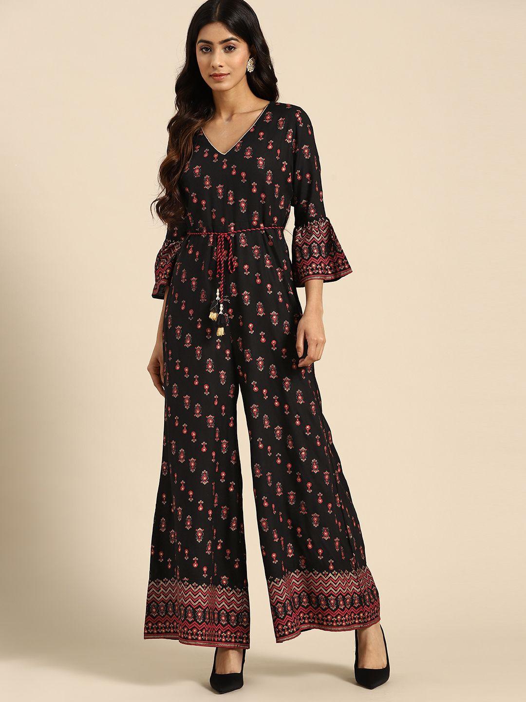 all about you ethnic printed basic jumpsuit