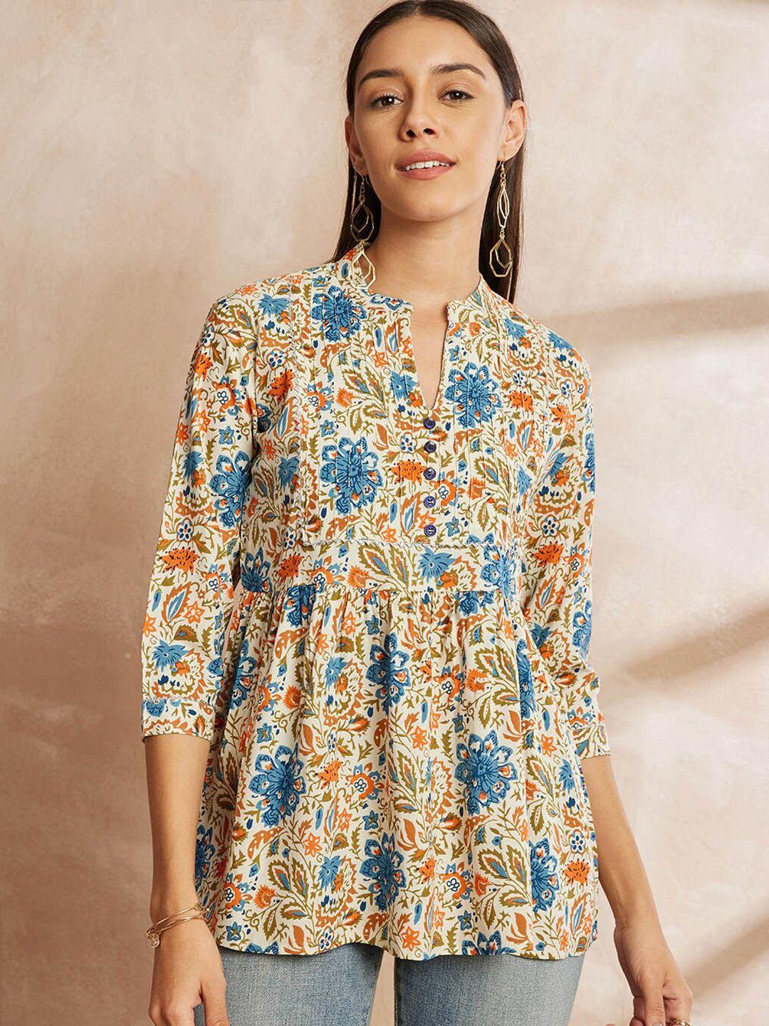 all-about-you-floral-printed-mandarin-collar-tunic