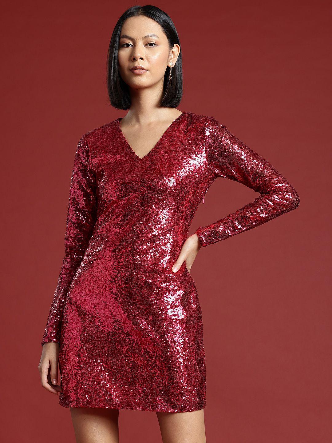 all about you sequinned sheath mini dress