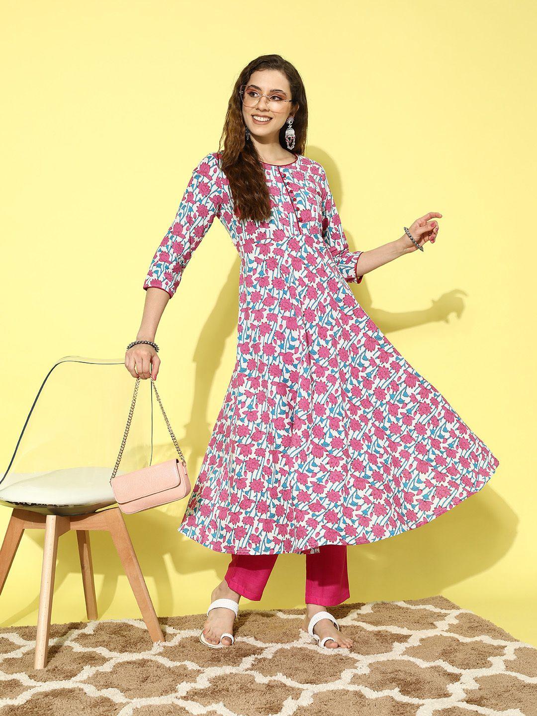 all about you women floral printed kurta