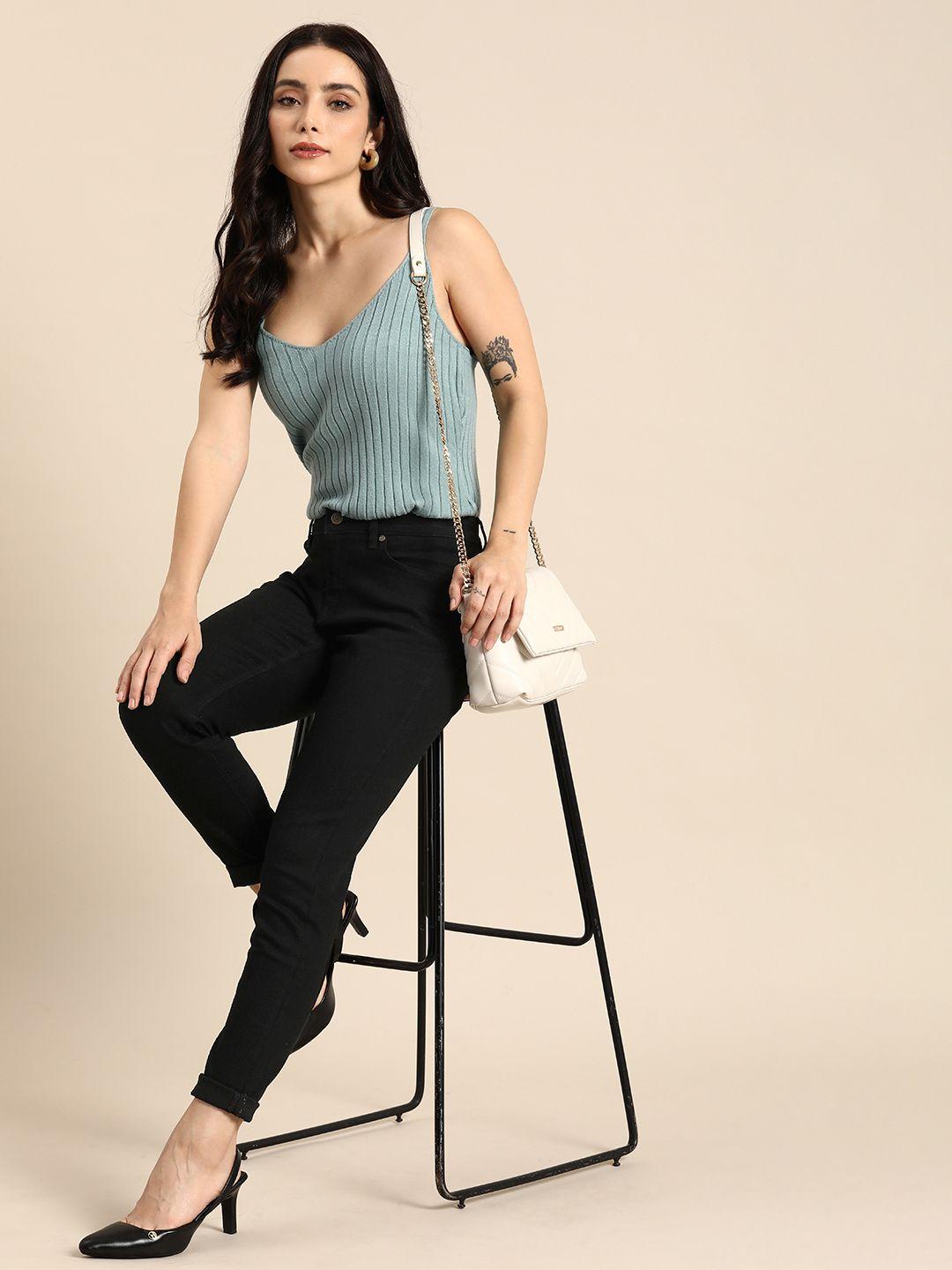 all about you women mid-rise skinny fit stretchable jeans