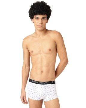 all over logo stretch cotton trunks