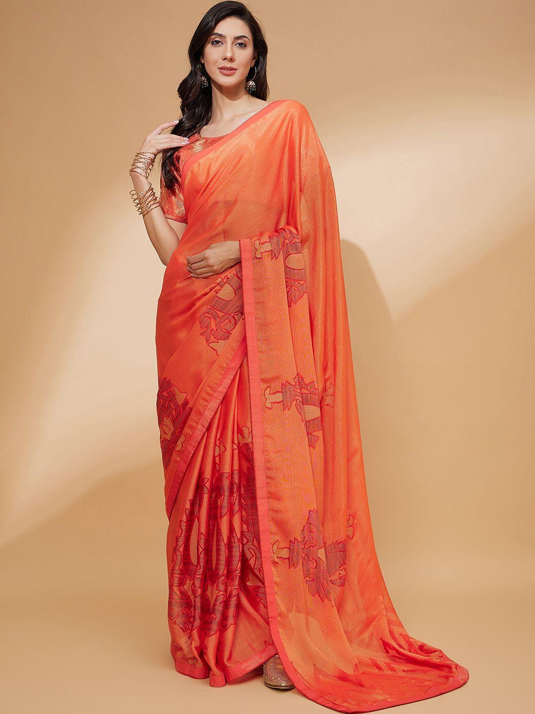 all about you abstract printed saree