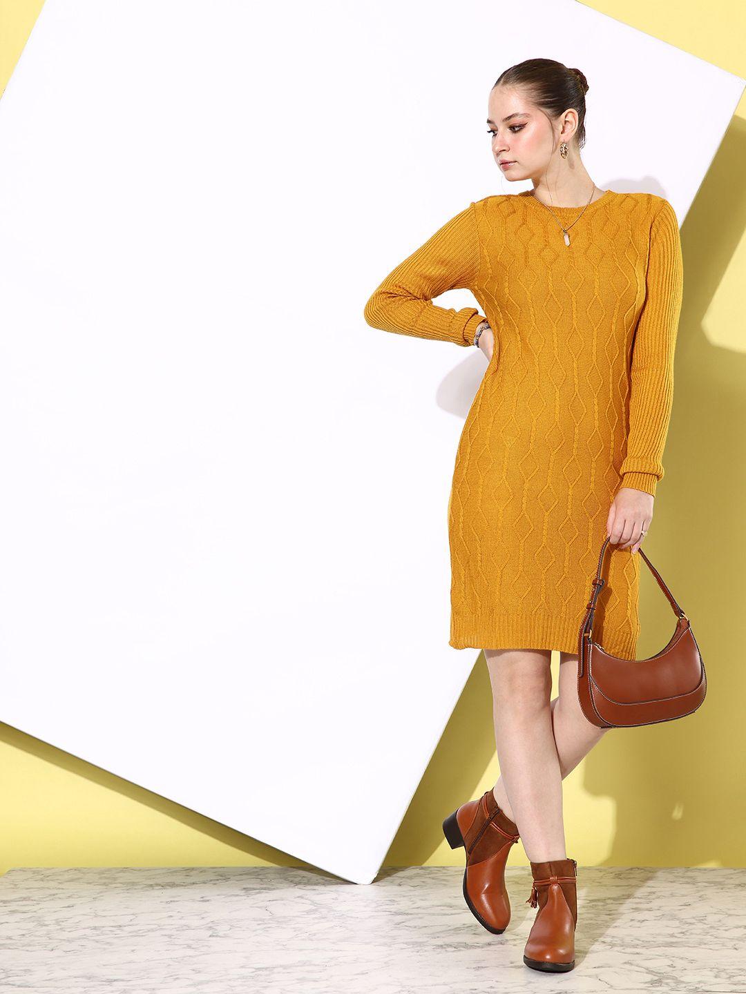 all about you cable knit jumper dress