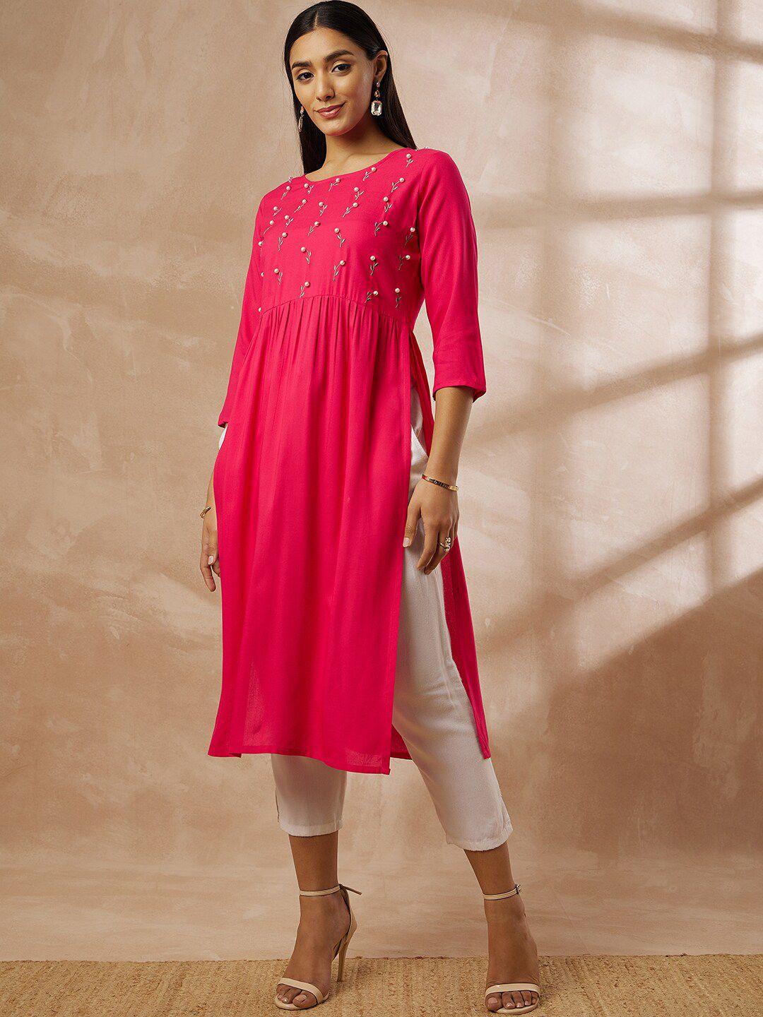 all about you embellished straight kurta