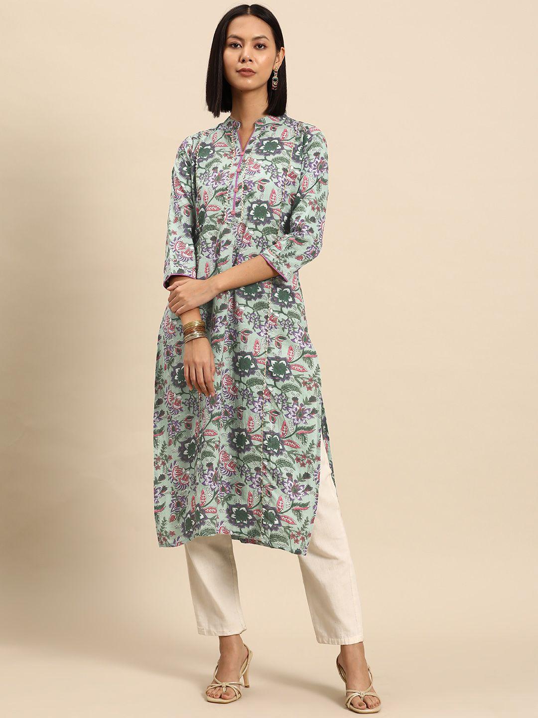 all about you ethnic motifs printed indie prints cotton kurta