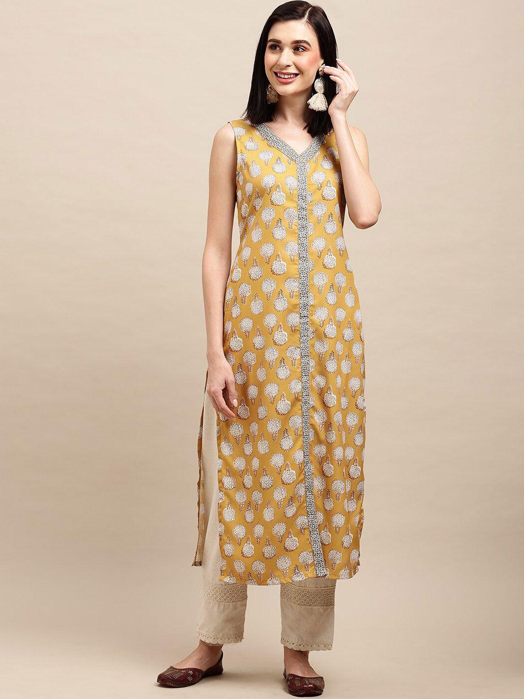 all about you ethnic motifs printed kurta