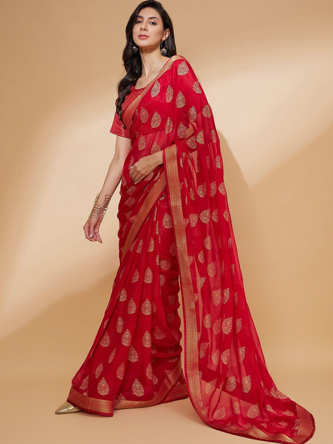 all about you ethnic motifs printed saree