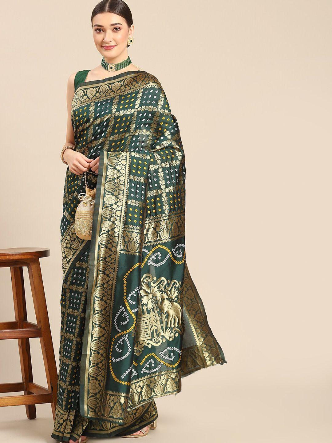 all about you ethnic motifs woven design zari silk blend kanjeevaram saree