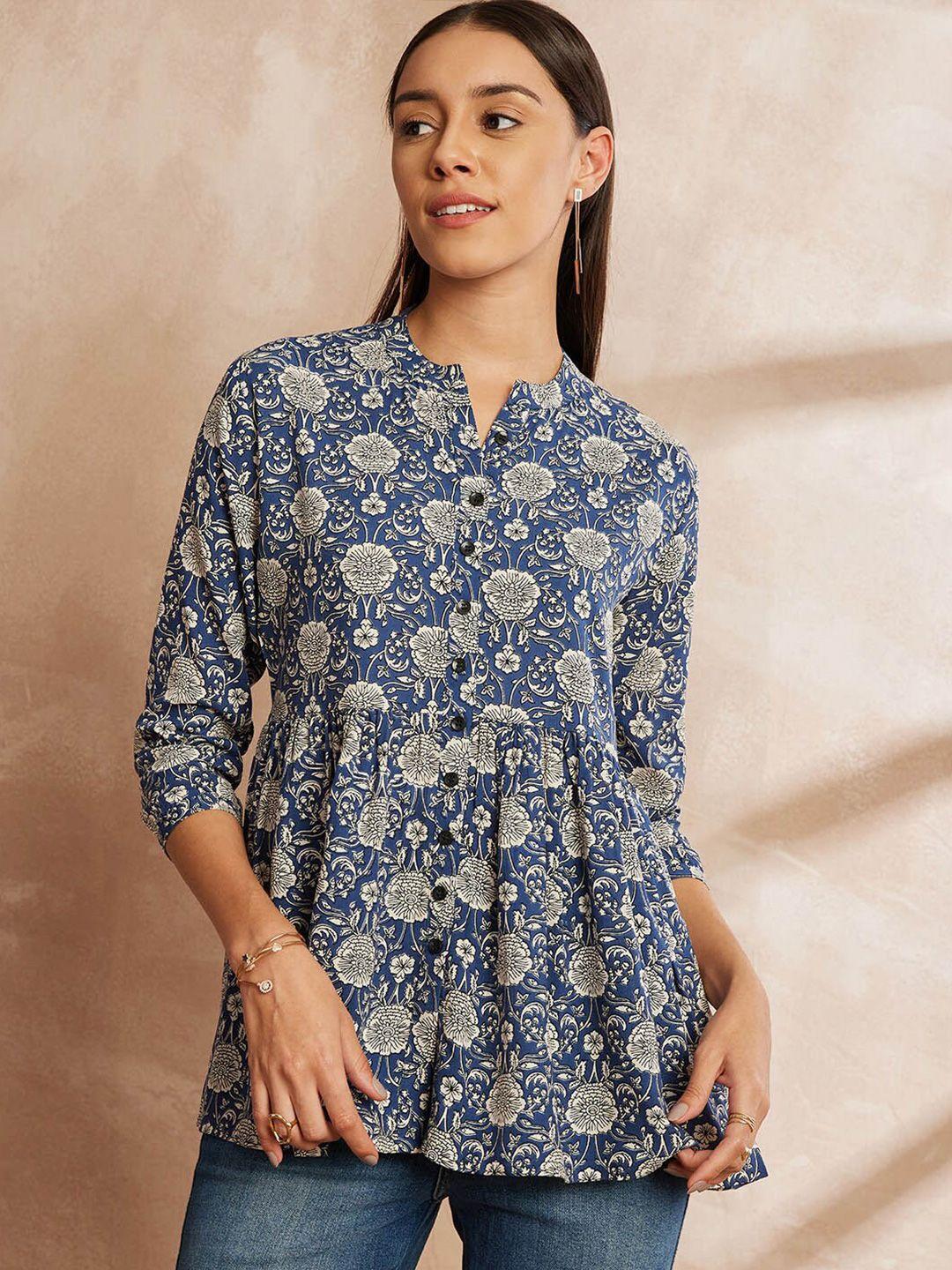 all about you floral printed a-line kurti
