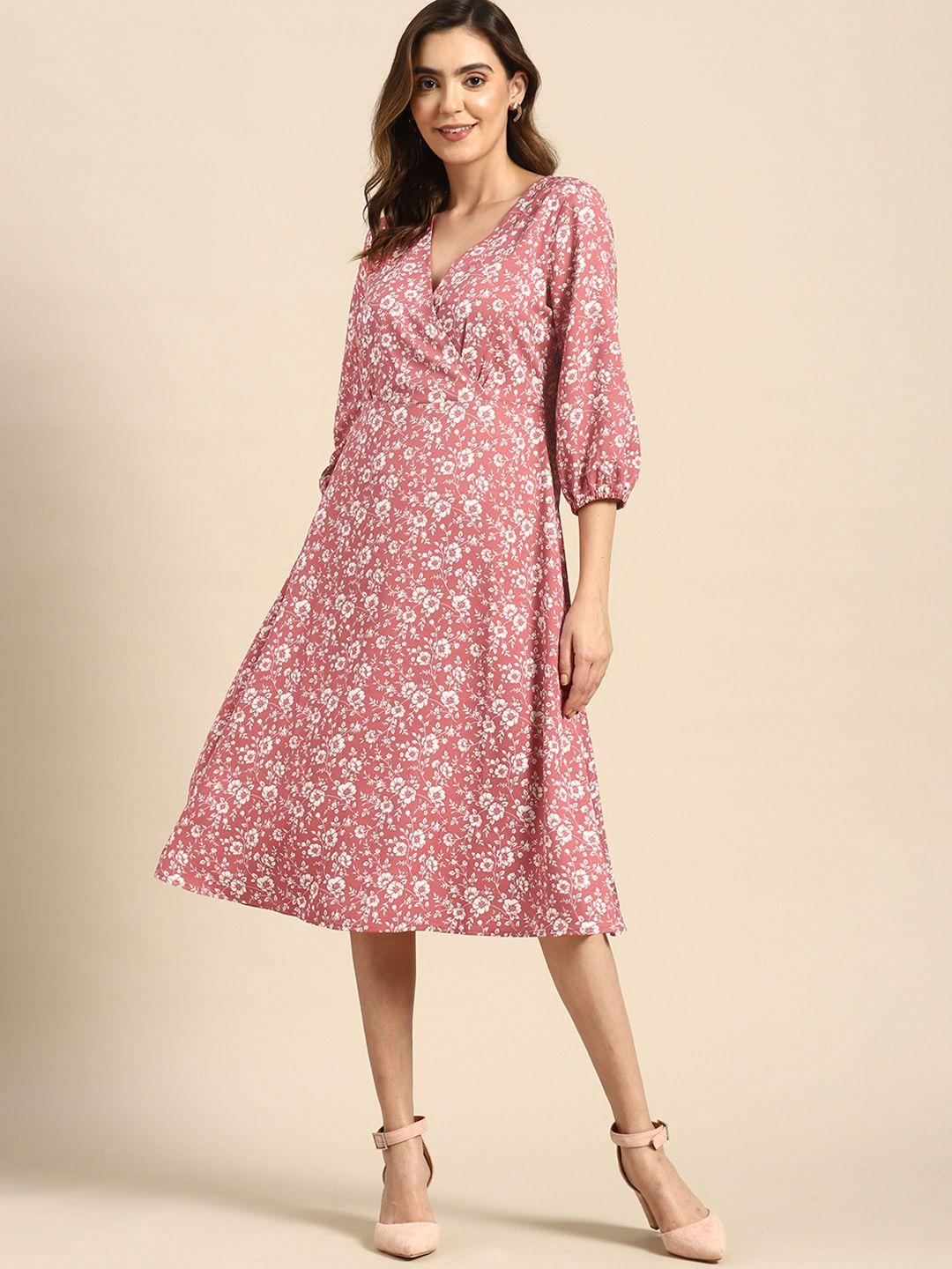 all about you floral wrap dress