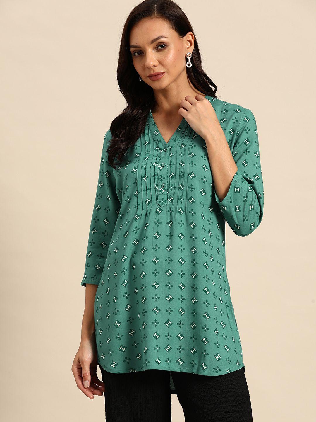 all about you geometric printed kurti