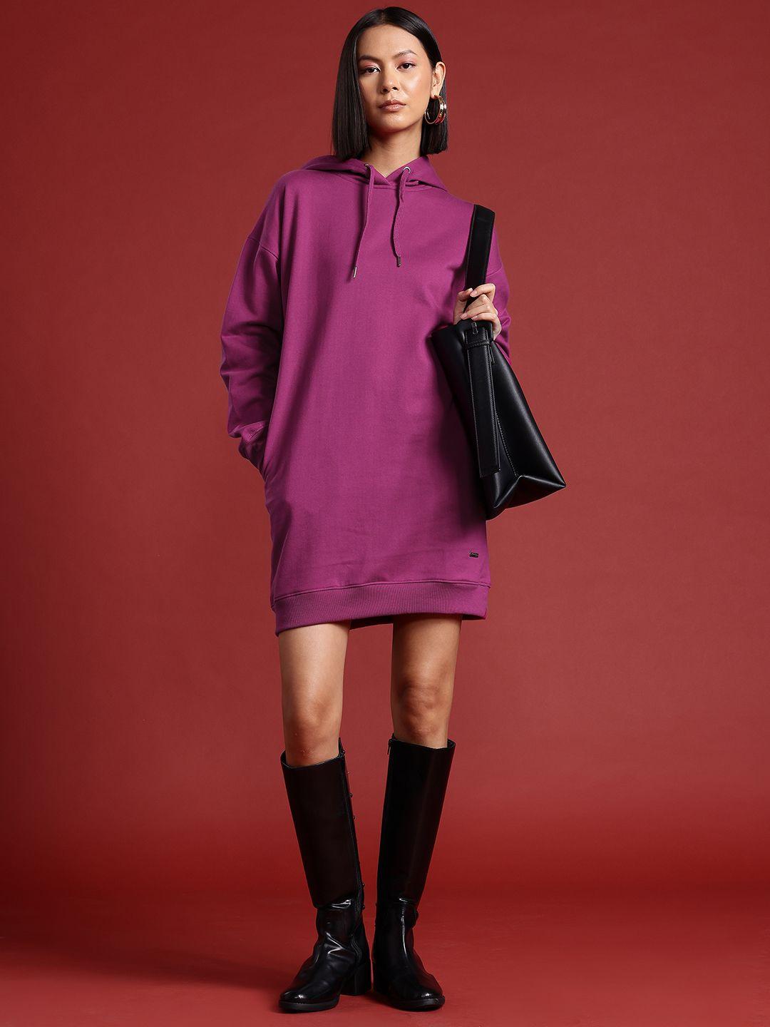 all about you hooded jumper dress