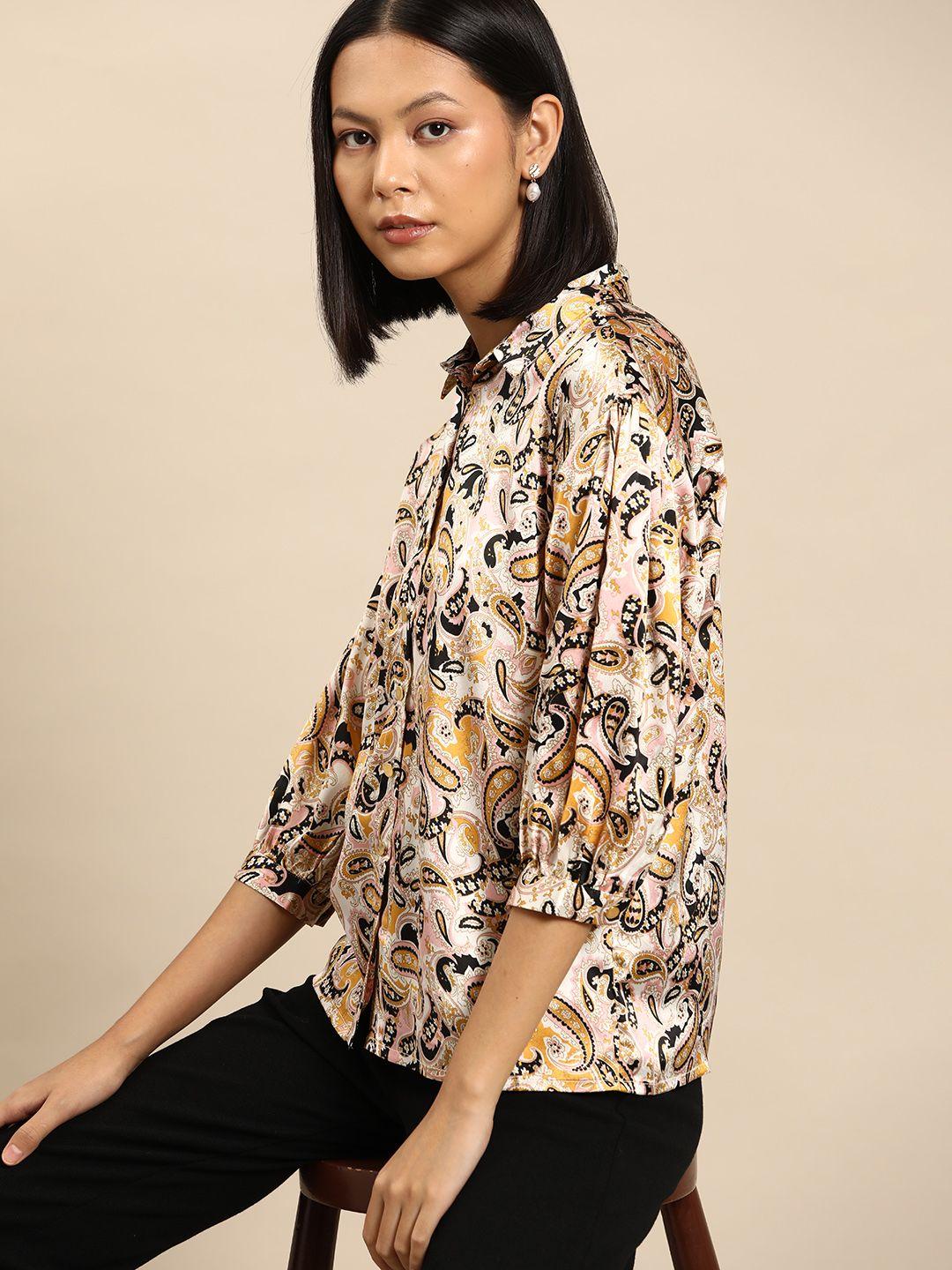 all about you paisley print shirt