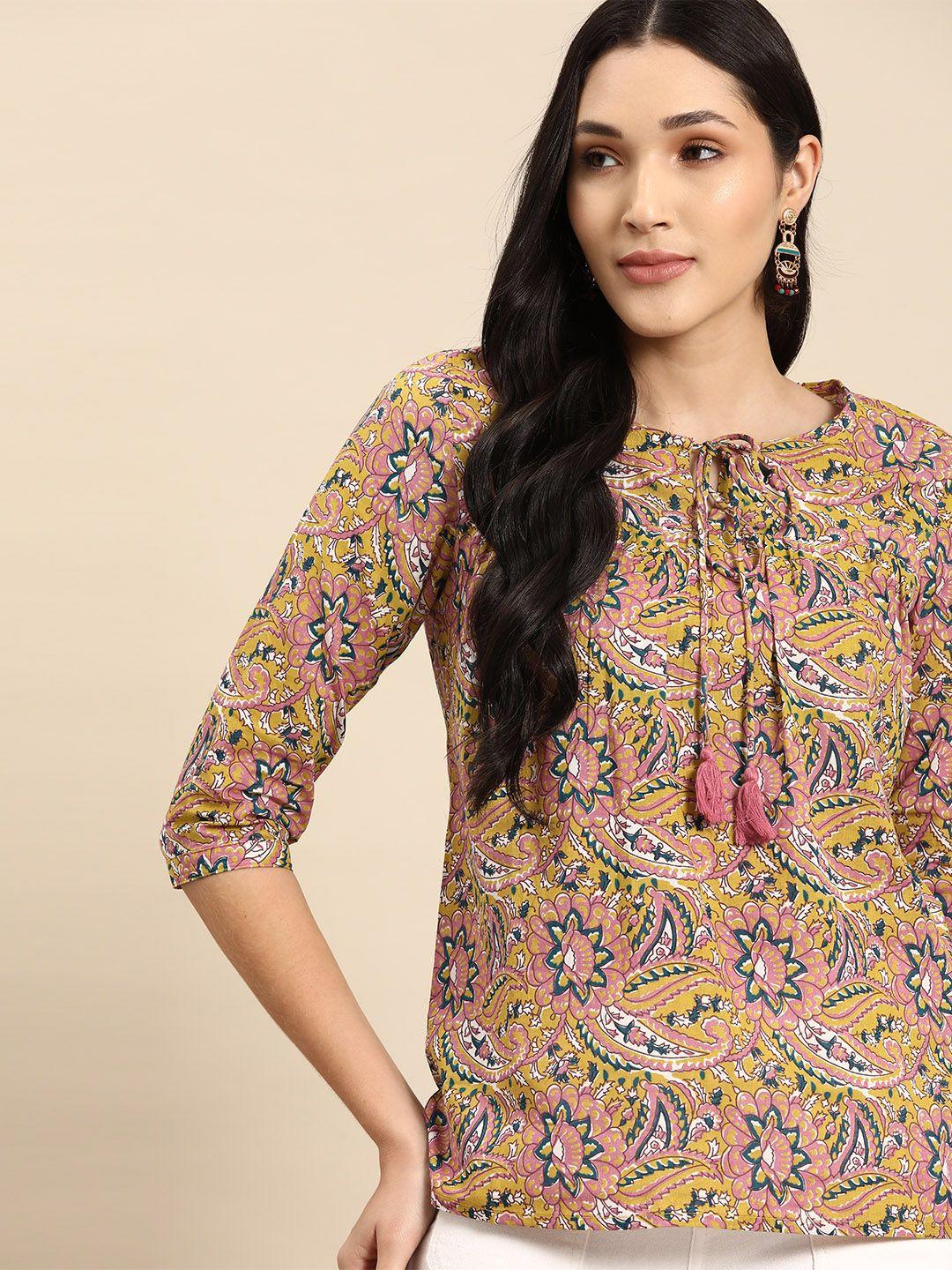 all about you paisley printed kurti