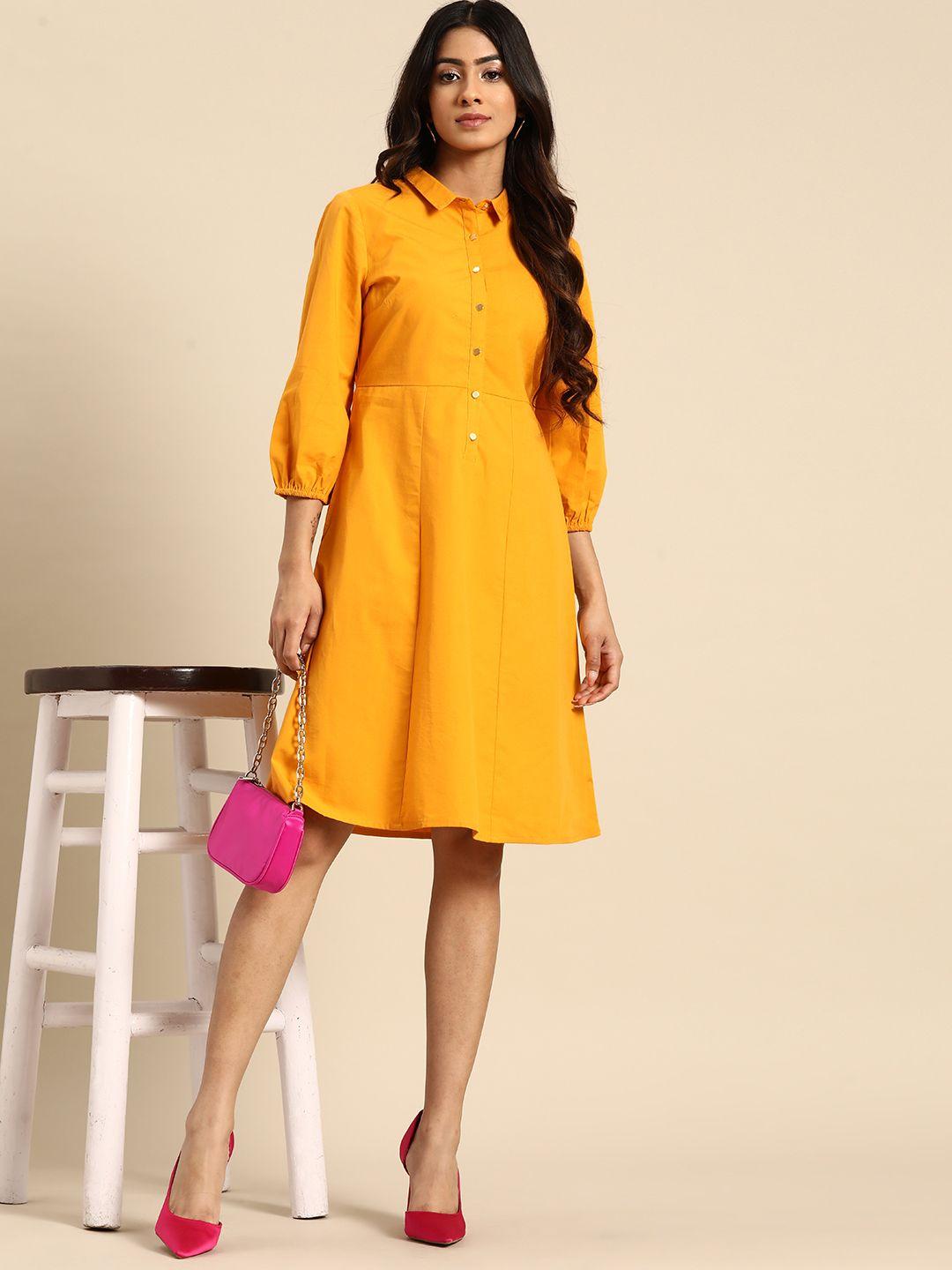 all about you pure cotton shirt dress