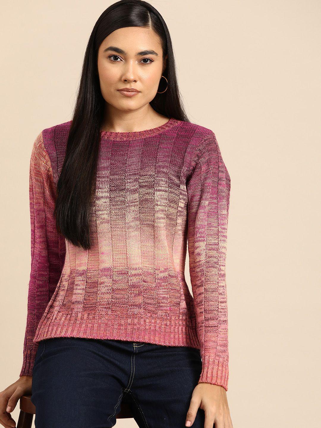 all about you ribbed acrylic pullover