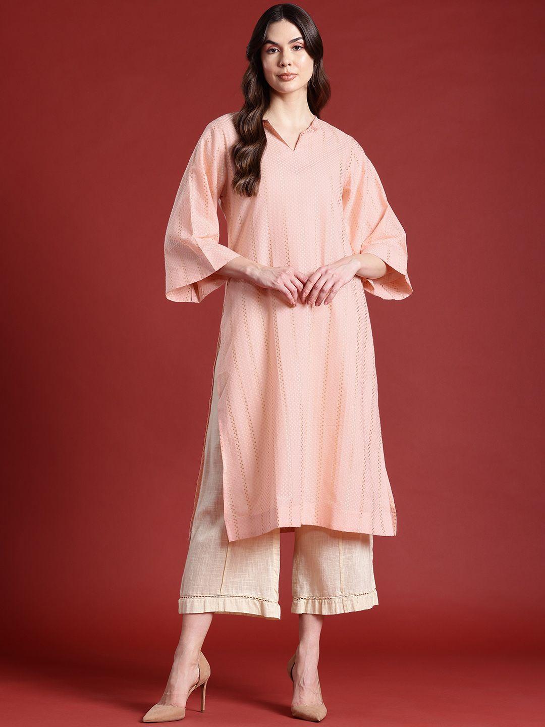 all about you self-design flared sleeves kurta