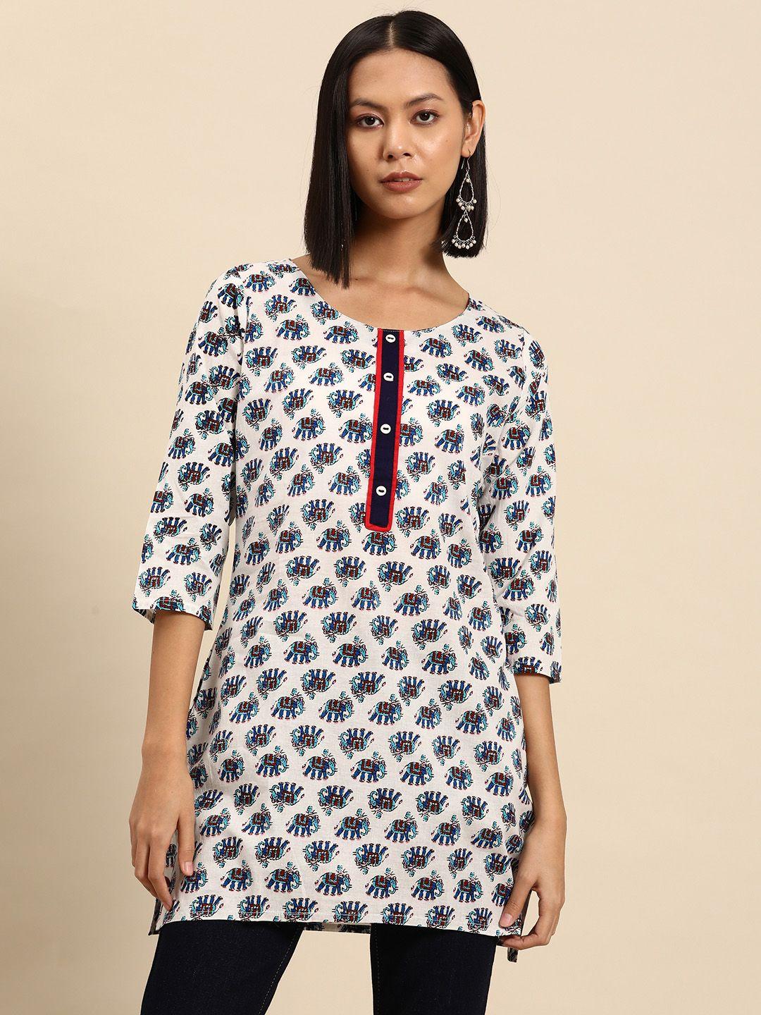 all about you tribal printed pure cotton kurti