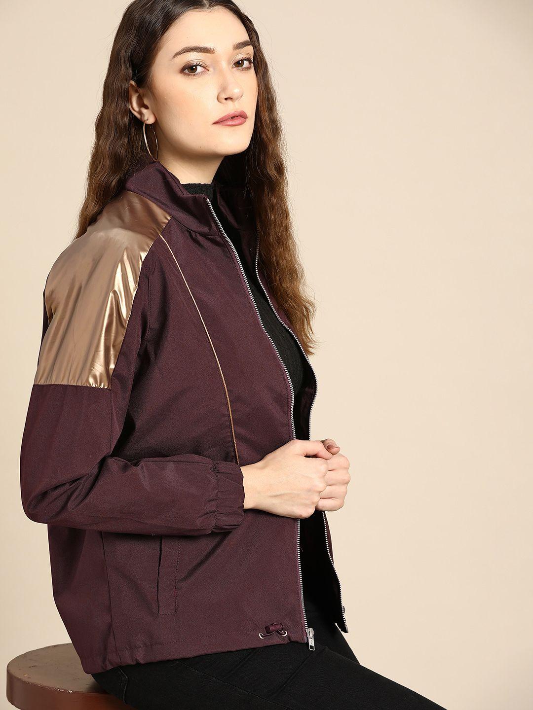 all about you women burgundy tailored jacket