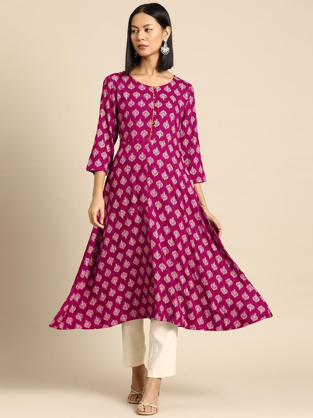 all about you women ethnic motifs printed kurta