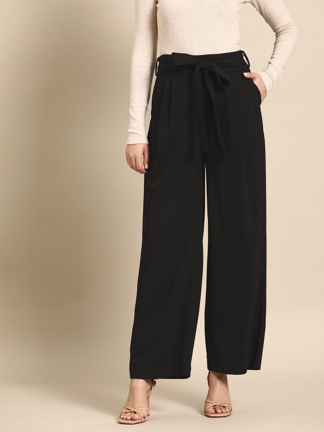 all about you women parallel trousers with belt