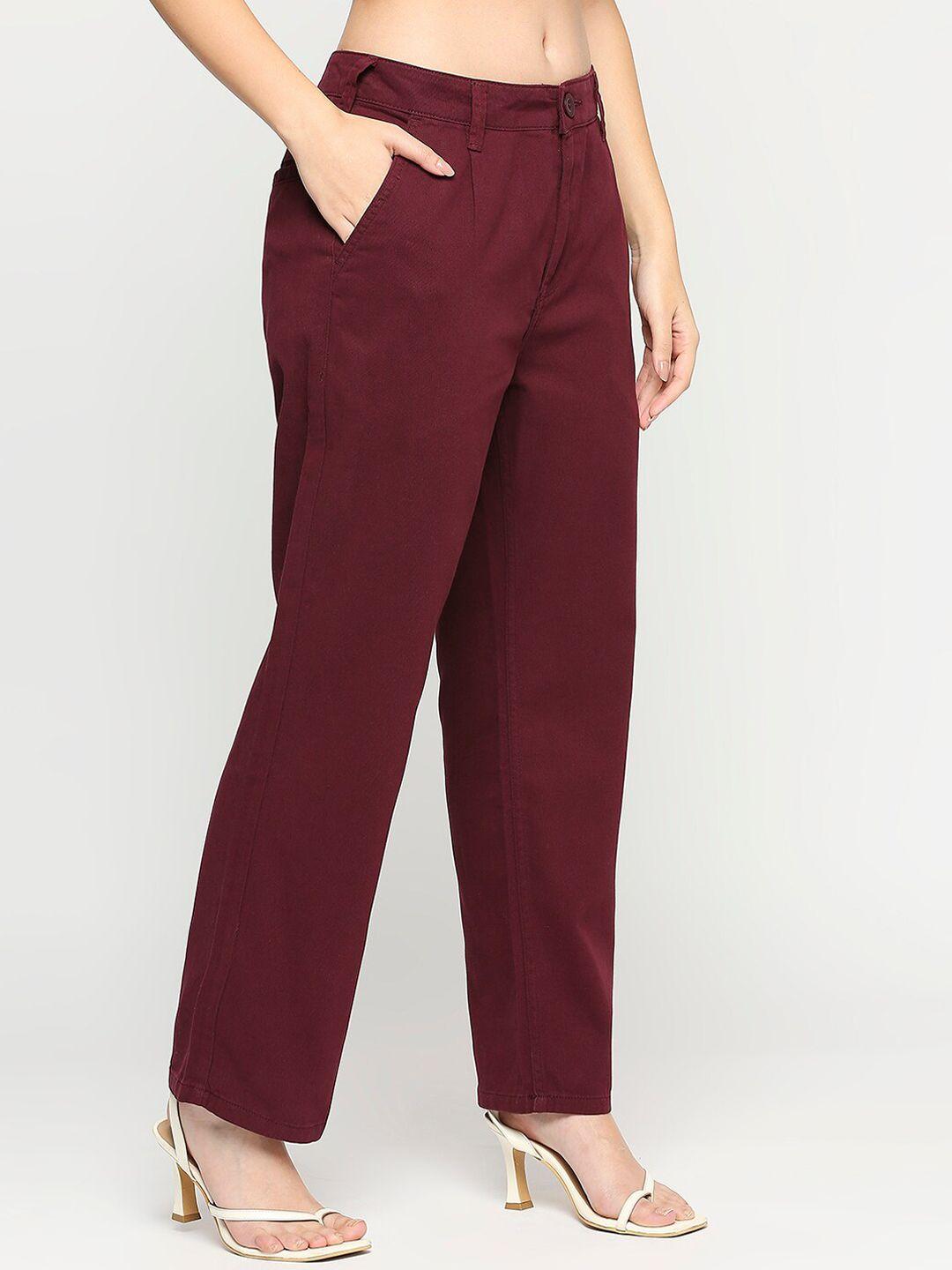 all about you women relaxed straight leg straight fit pure cotton parallel trousers