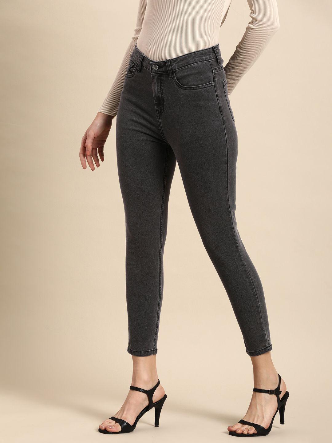 all about you women skinny fit high-rise stretchable jeans