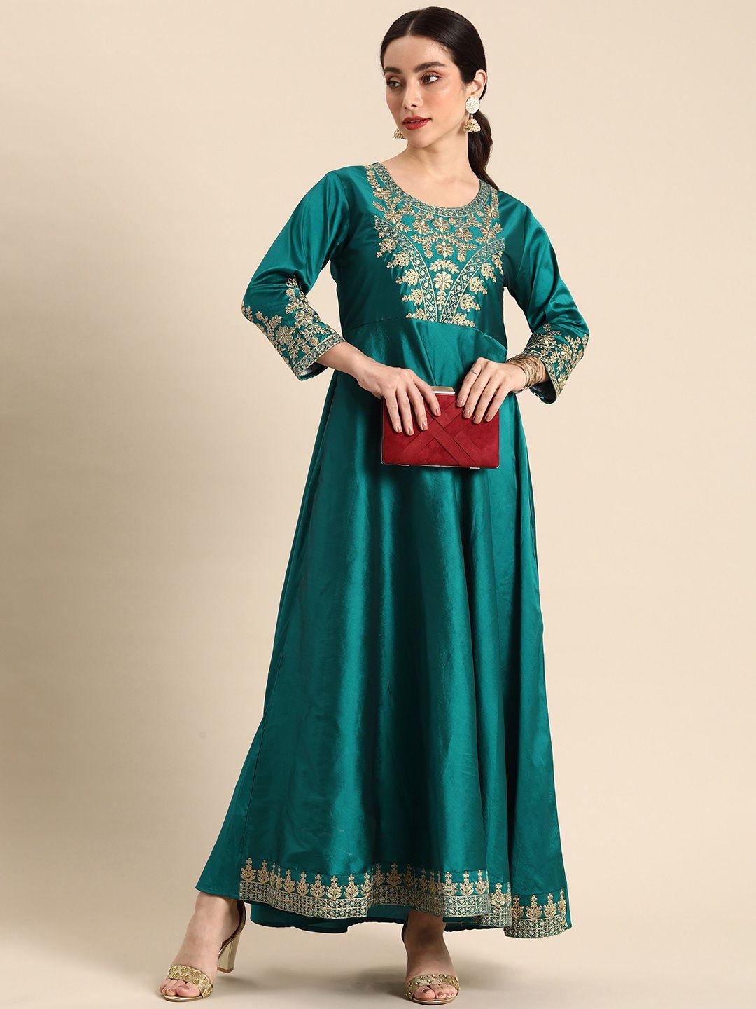 all about you zari embroidered dress