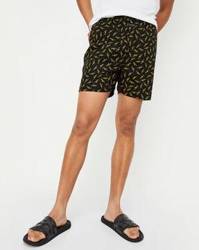 all-over print boxers with elasticated waist