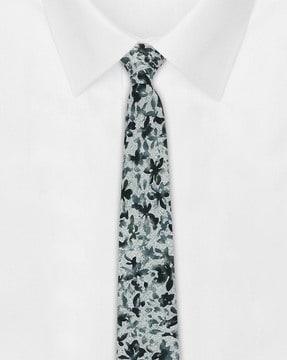 all-over printed wool blend tie