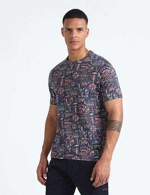 all over print cotton t-shirt