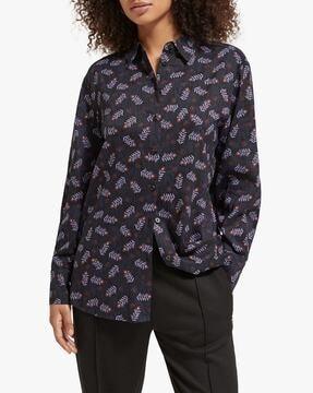 all over print relaxed fit shirt