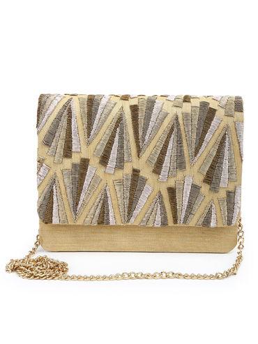 all shades of gold clutch