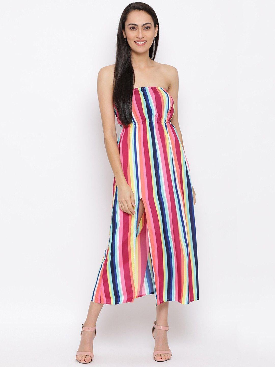 all ways you striped empire midi tube dress