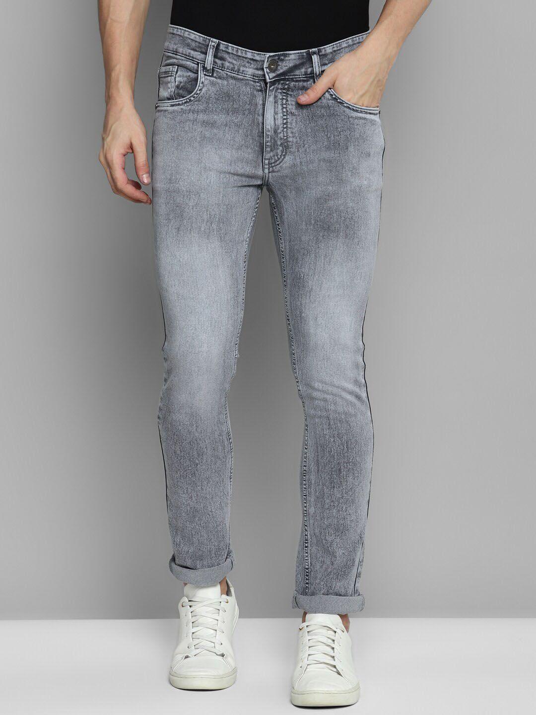 allen cooper men urban slim slim fit heavy fade stretchable jeans
