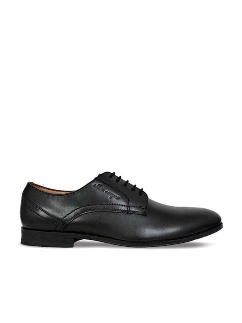 allen cooper men's black derby shoes