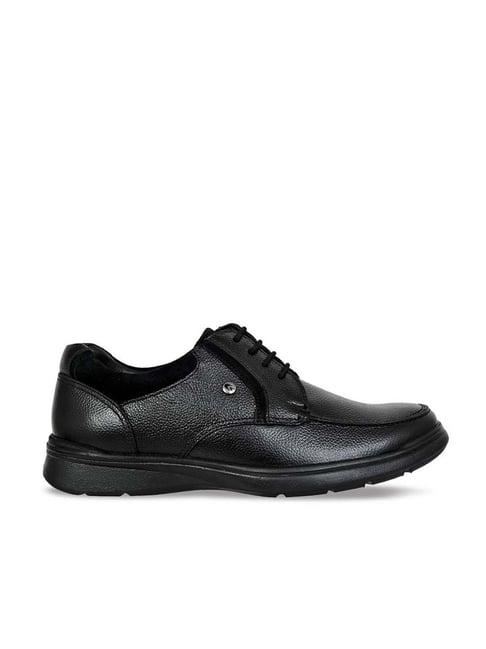 allen cooper men's black derby shoes