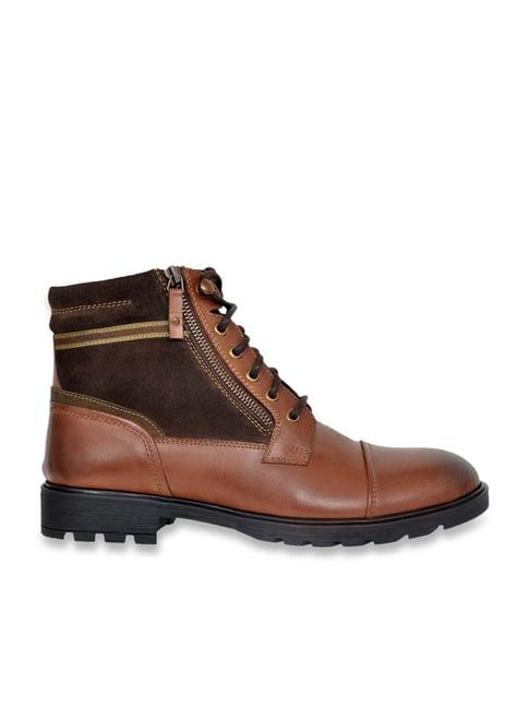 allen cooper men's brown derby boots