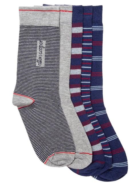 allen cooper multicolor self design socks - pack of 5