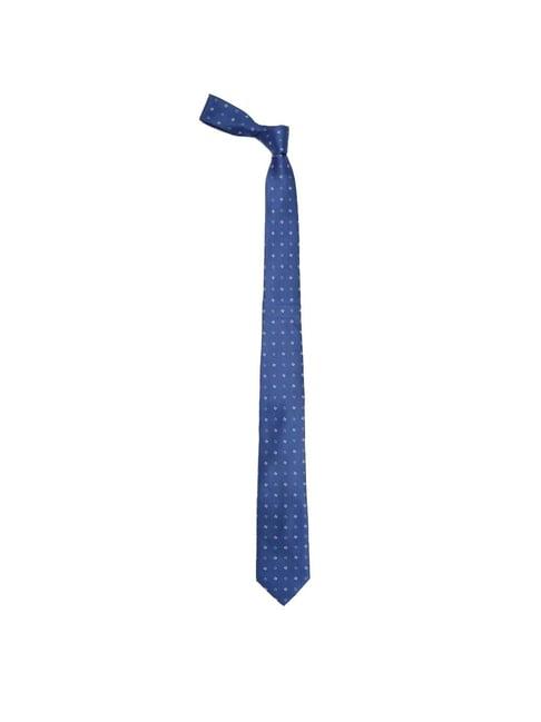 allen solly blue printed tie