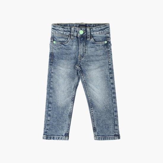 allen solly boys acidwashed skinny fit jeans